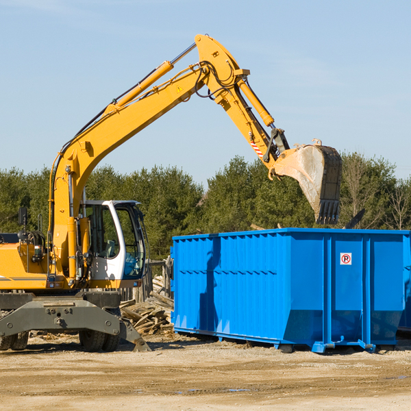 what size residential dumpster rentals are available in South Monroe MI